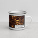 Right View Custom Spokane Valley Washington Map Enamel Mug in Ember