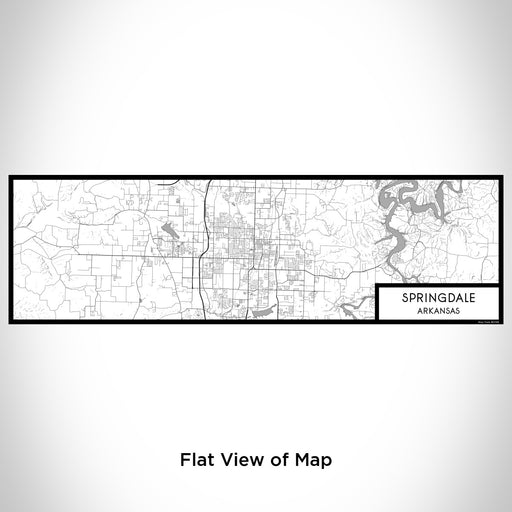Flat View of Map Custom Springdale Arkansas Map Enamel Mug in Classic