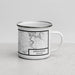 Right View Custom Springdale Arkansas Map Enamel Mug in Classic