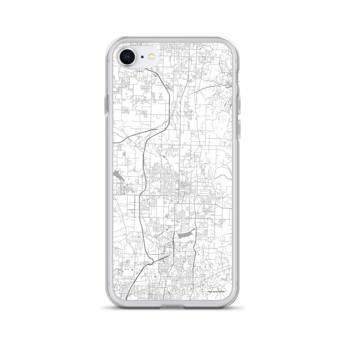 Custom Springdale Arkansas Map iPhone SE Phone Case in Classic