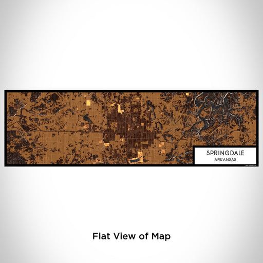 Flat View of Map Custom Springdale Arkansas Map Enamel Mug in Ember