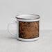 Left View Custom Springdale Arkansas Map Enamel Mug in Ember