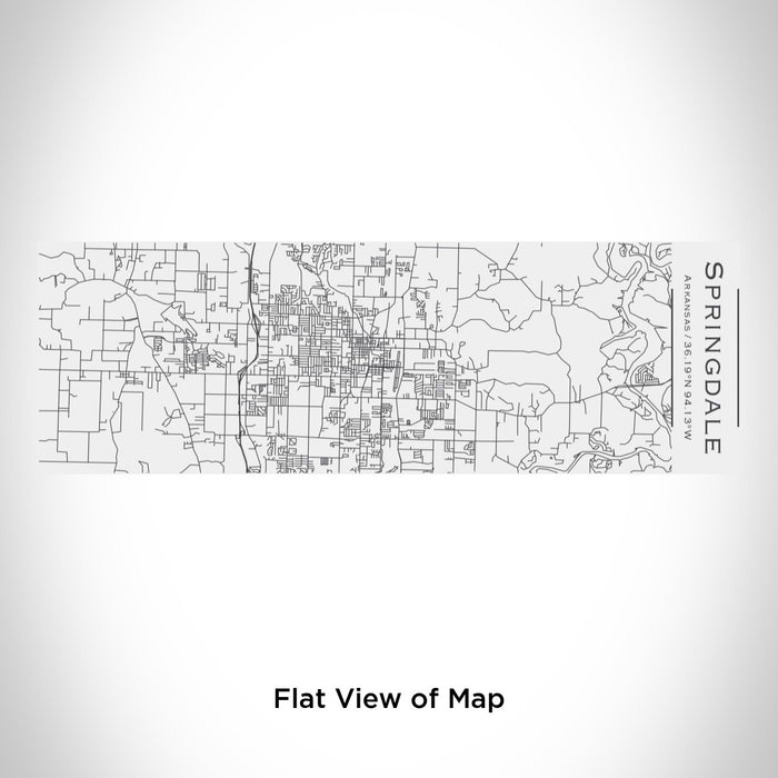 Rendered View of Springdale Arkansas Map Engraving on 10oz Stainless Steel Insulated Cup with Sliding Lid in White