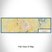 Flat View of Map Custom Springdale Arkansas Map Enamel Mug in Woodblock