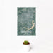 12x18 Springfield Illinois Map Print Portrait Orientation in Afternoon Style With Small Cactus Plant in White Planter