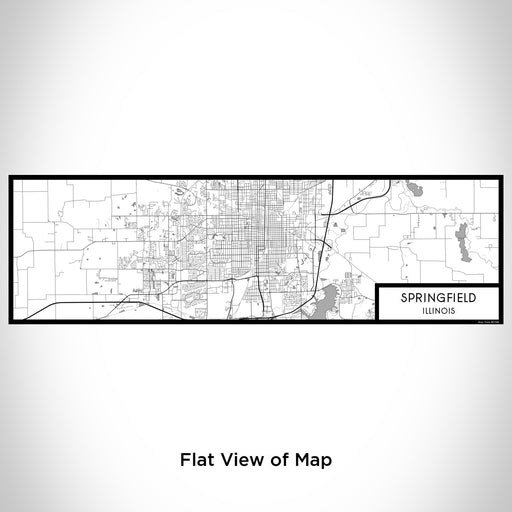 Flat View of Map Custom Springfield Illinois Map Enamel Mug in Classic