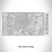 Rendered View of Springfield Illinois Map Engraving on 17oz Stainless Steel Insulated Cola Bottle