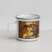 Left View Custom Springfield Illinois Map Enamel Mug in Ember