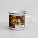 Right View Custom Springfield Illinois Map Enamel Mug in Ember