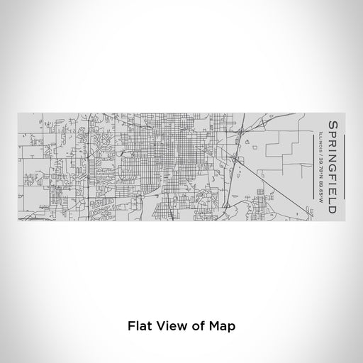 Rendered View of Springfield Illinois Map Engraving on 10oz Stainless Steel Insulated Cup with Sipping Lid