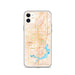 Custom Springfield Illinois Map Phone Case in Watercolor