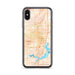 Custom Springfield Illinois Map Phone Case in Watercolor