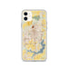 Custom Springfield Illinois Map Phone Case in Woodblock