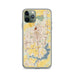 Custom Springfield Illinois Map Phone Case in Woodblock