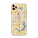 Custom Springfield Illinois Map Phone Case in Woodblock