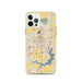 Custom Springfield Illinois Map iPhone 12 Pro Phone Case in Woodblock