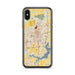Custom Springfield Illinois Map Phone Case in Woodblock