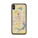 Custom Springfield Illinois Map Phone Case in Woodblock