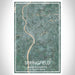 Springfield Massachusetts Map Print Portrait Orientation in Afternoon Style With Shaded Background