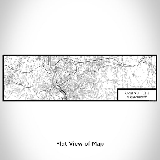 Flat View of Map Custom Springfield Massachusetts Map Enamel Mug in Classic