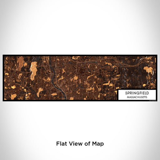 Flat View of Map Custom Springfield Massachusetts Map Enamel Mug in Ember