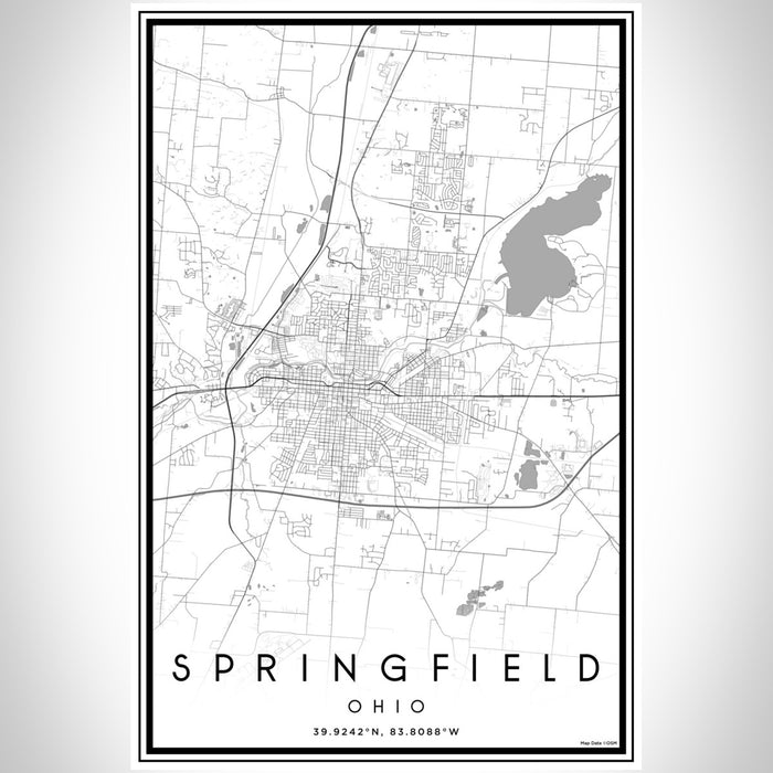 Springfield - Ohio Map Print in Classic — JACE Maps