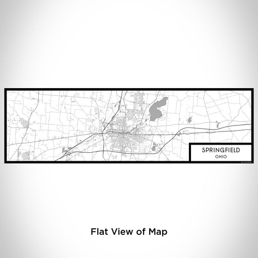 Flat View of Map Custom Springfield Ohio Map Enamel Mug in Classic