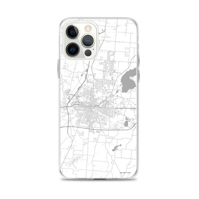 Custom Springfield Ohio Map iPhone 12 Pro Max Phone Case in Classic