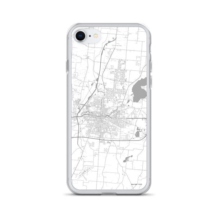 Custom Springfield Ohio Map iPhone SE Phone Case in Classic