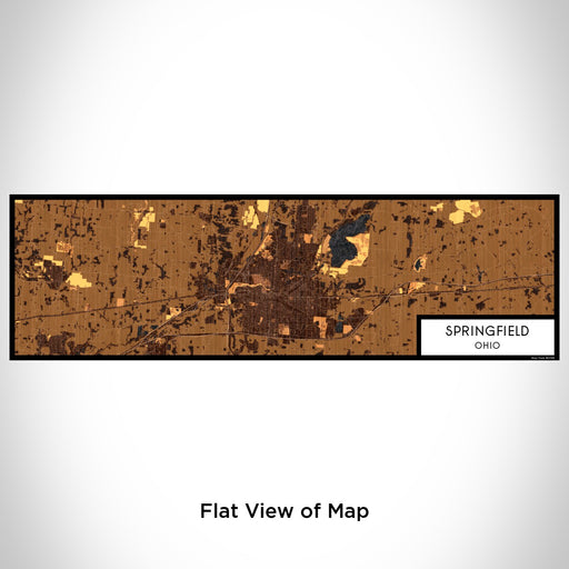 Flat View of Map Custom Springfield Ohio Map Enamel Mug in Ember