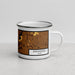 Right View Custom Springfield Ohio Map Enamel Mug in Ember