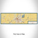 Flat View of Map Custom Springfield Ohio Map Enamel Mug in Woodblock