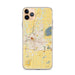 Custom Springfield Ohio Map Phone Case in Woodblock
