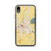 Custom Springfield Ohio Map Phone Case in Woodblock