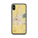 Custom Springfield Ohio Map Phone Case in Woodblock