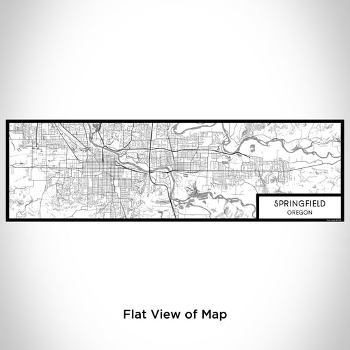 Flat View of Map Custom Springfield Oregon Map Enamel Mug in Classic