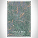 Spruce Pine North Carolina Map Print Portrait Orientation in Afternoon Style With Shaded Background