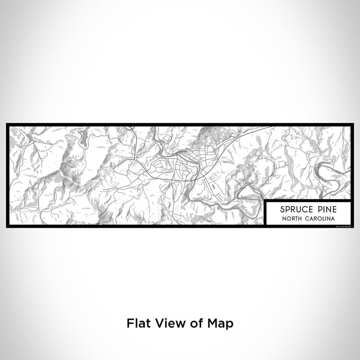 Flat View of Map Custom Spruce Pine North Carolina Map Enamel Mug in Classic