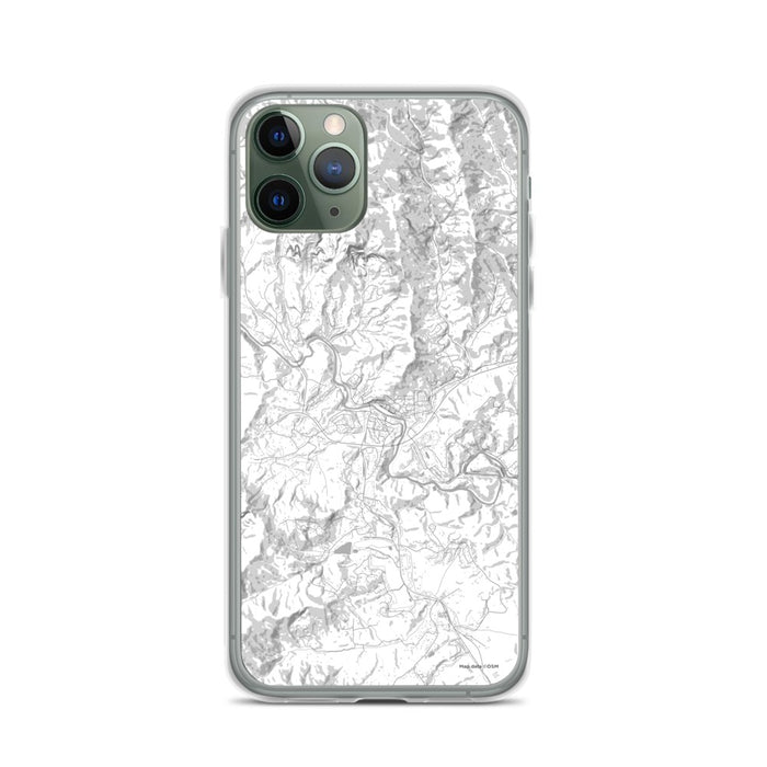 Custom iPhone 11 Pro Spruce Pine North Carolina Map Phone Case in Classic