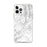 Custom iPhone 12 Pro Max Spruce Pine North Carolina Map Phone Case in Classic