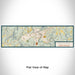 Flat View of Map Custom Spruce Pine North Carolina Map Enamel Mug in Woodblock