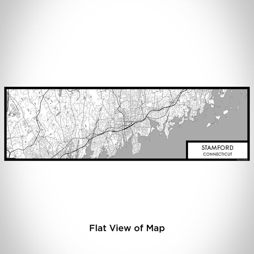 Flat View of Map Custom Stamford Connecticut Map Enamel Mug in Classic