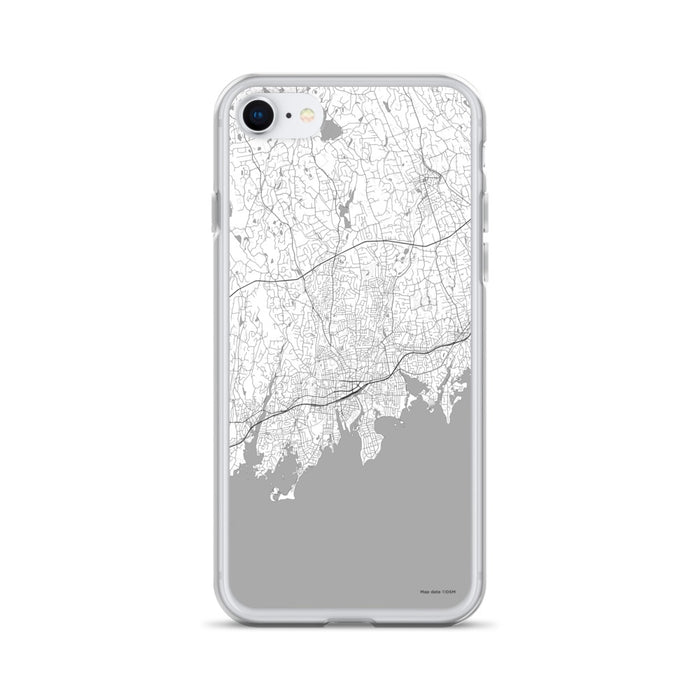 Custom Stamford Connecticut Map iPhone SE Phone Case in Classic