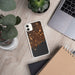 Custom Stamford Connecticut Map Phone Case in Ember