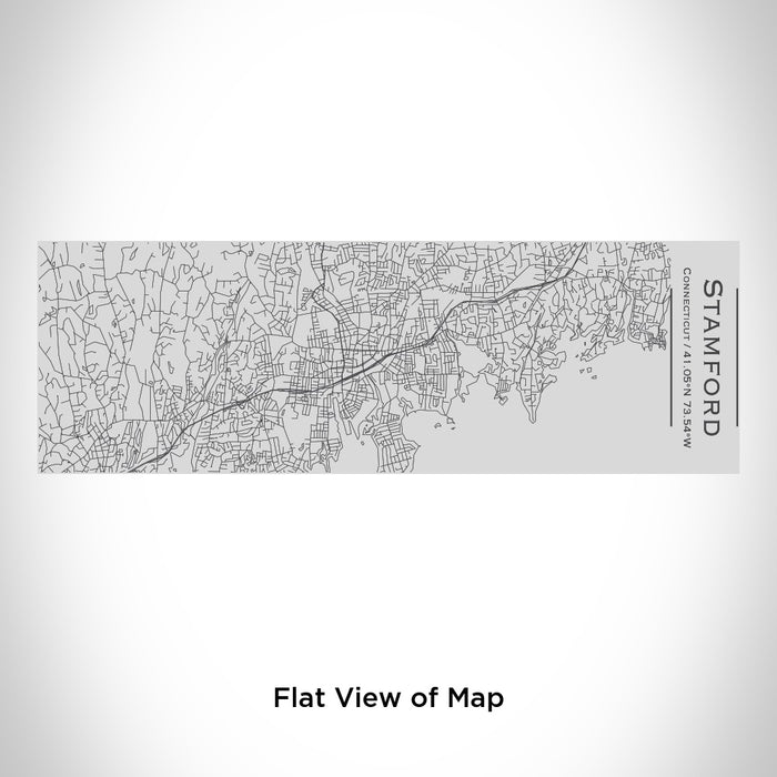 Rendered View of Stamford Connecticut Map Engraving on 10oz Stainless Steel Insulated Cup with Sipping Lid