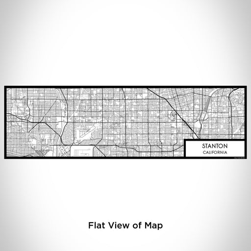 Flat View of Map Custom Stanton California Map Enamel Mug in Classic