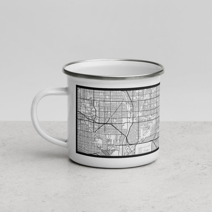 Left View Custom Stanton California Map Enamel Mug in Classic