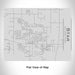 Rendered View of Star Idaho Map Engraving on 20oz Stainless Steel Insulated Bottle with Bamboo Top