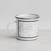 Left View Custom Star Idaho Map Enamel Mug in Classic