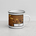 Right View Custom Star Idaho Map Enamel Mug in Ember